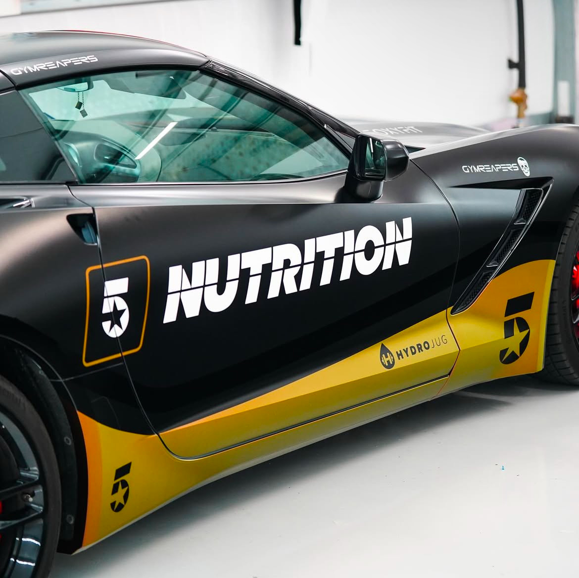 Corvette Sponsorship Wrap - Professional vehicle wrap by The Vinyl Lounge
