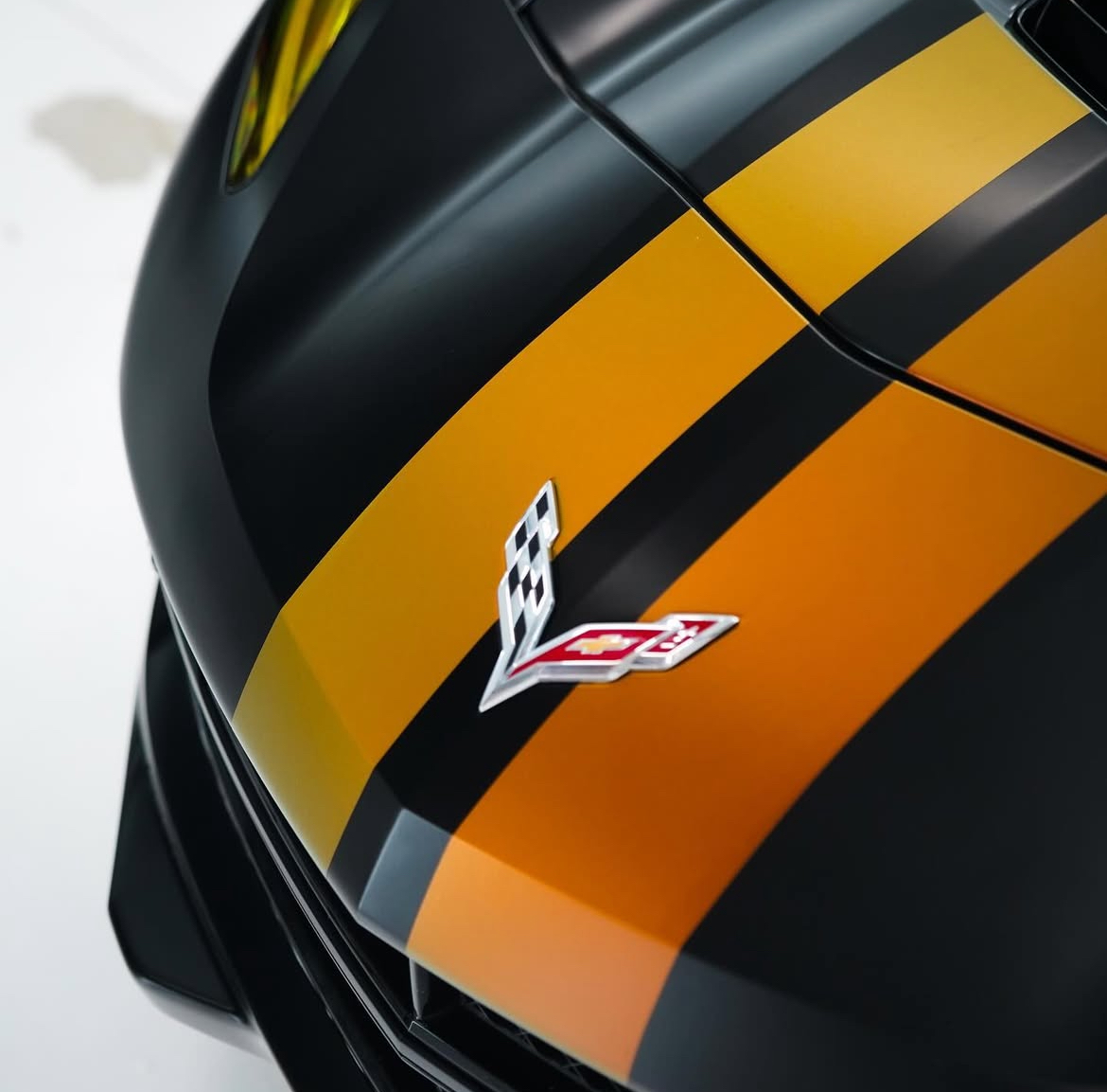 Corvette Satin Racing Stripes - Professional vehicle wrap by The Vinyl Lounge